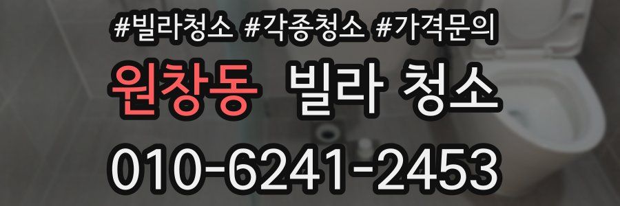 원창동 빌라 청소