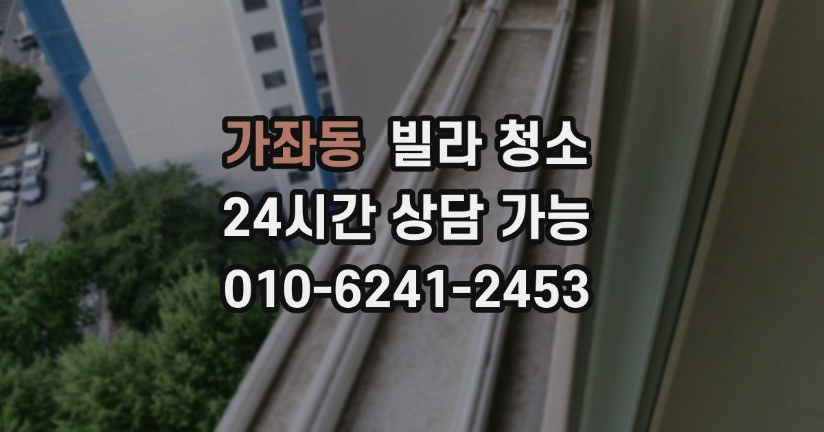 가좌동 빌라 청소
