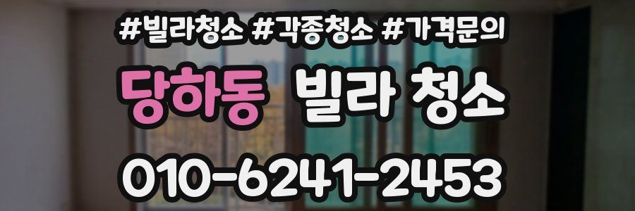 당하동 빌라 청소