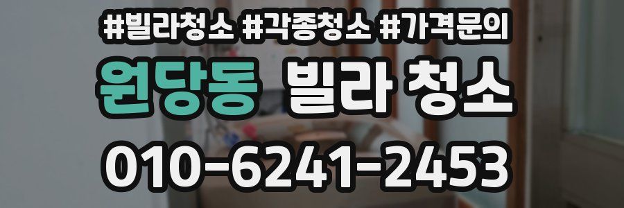 원당동 빌라 청소