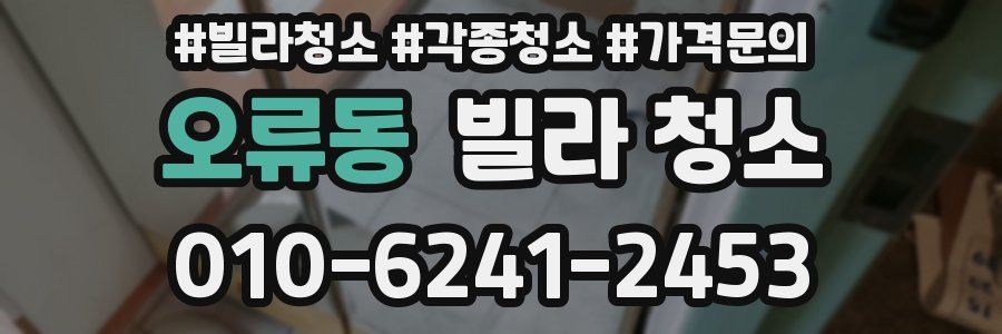 오류동 빌라 청소