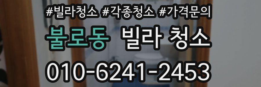 불로동 빌라 청소