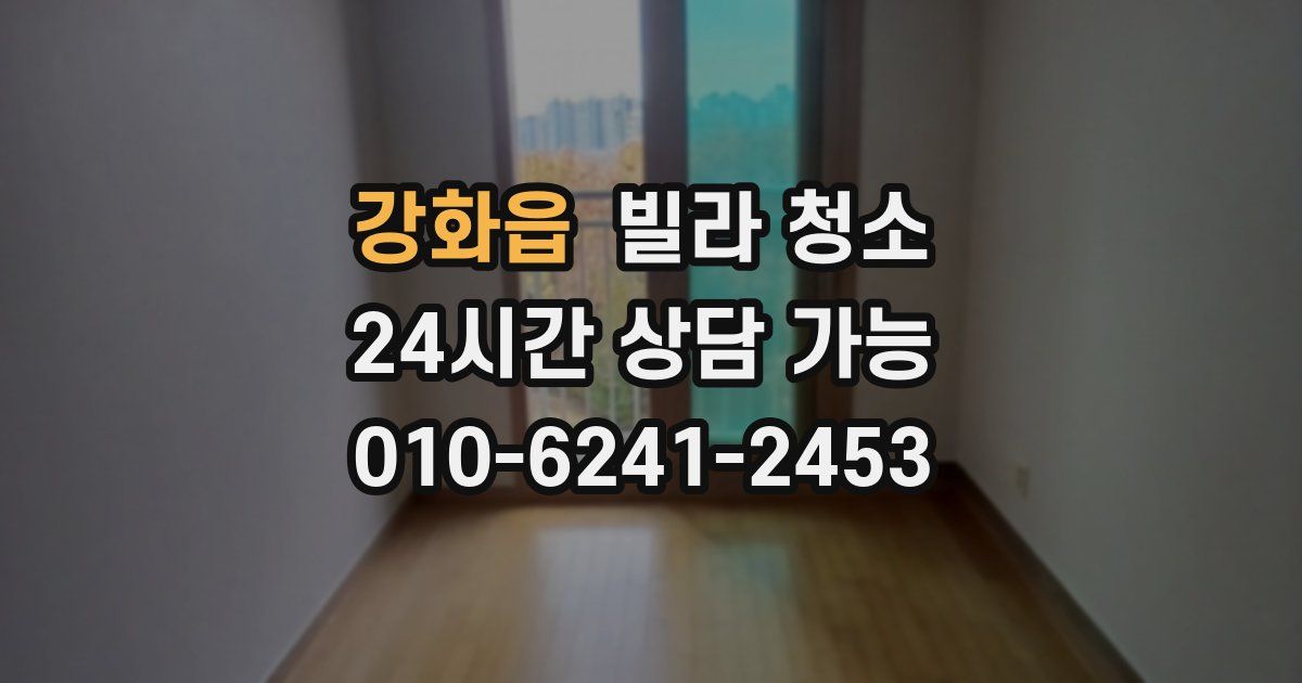 강화읍 빌라 청소