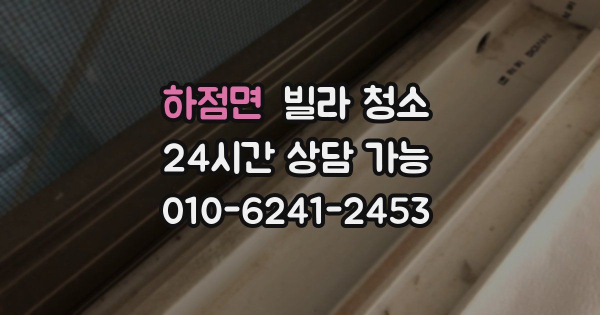 하점면 빌라 청소
