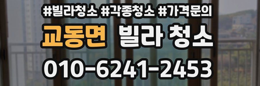 교동면 빌라 청소