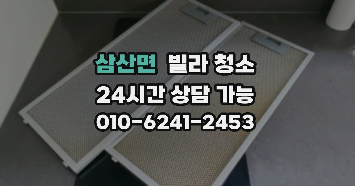 삼산면 빌라 청소