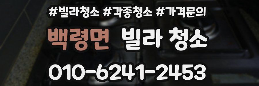 백령면 빌라 청소