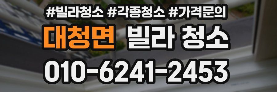 대청면 빌라 청소