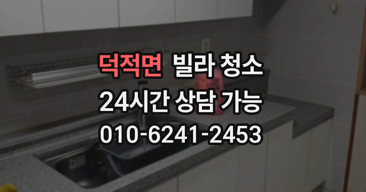 덕적면 빌라 청소