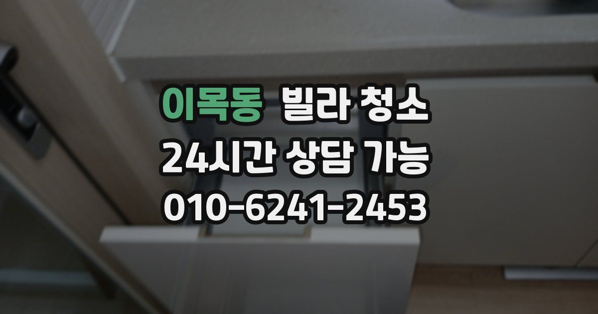 이목동 빌라 청소