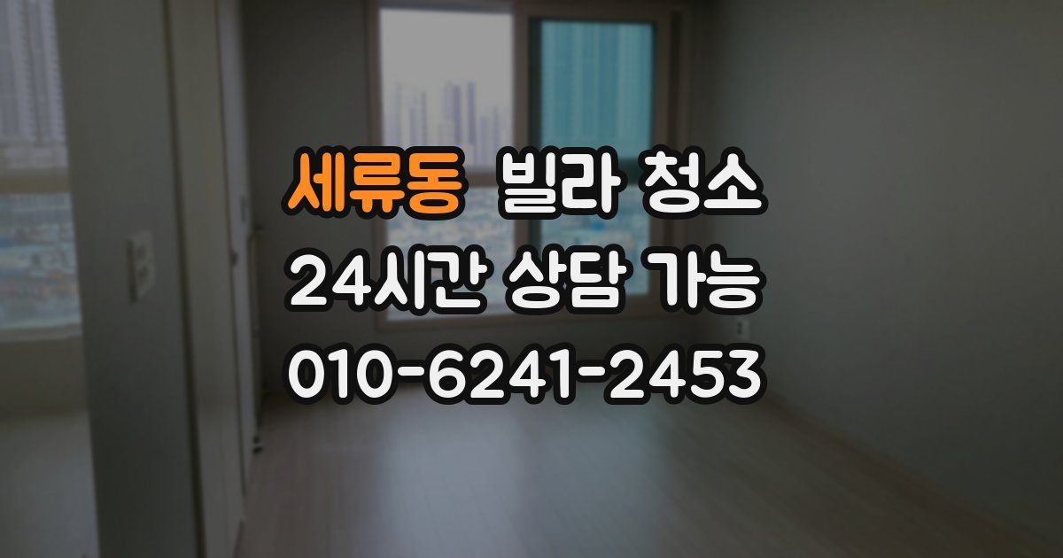 세류동 빌라 청소