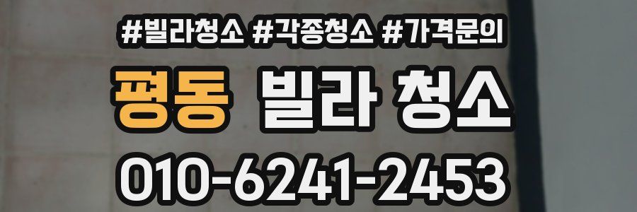 평동 빌라 청소