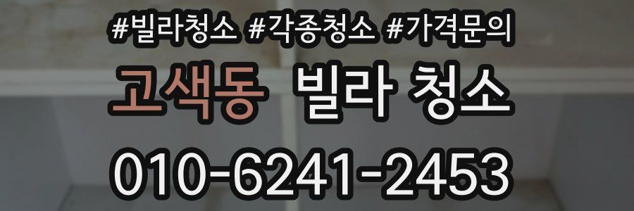 고색동 빌라 청소