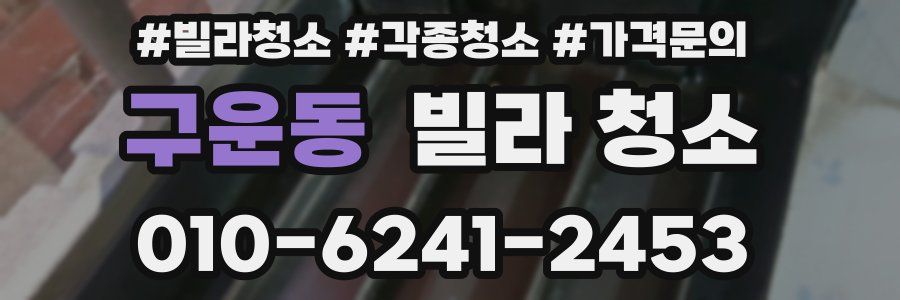 구운동 빌라 청소