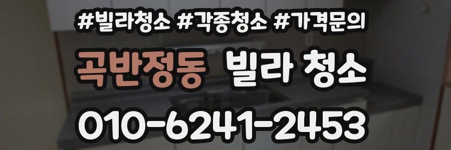 곡반정동 빌라 청소