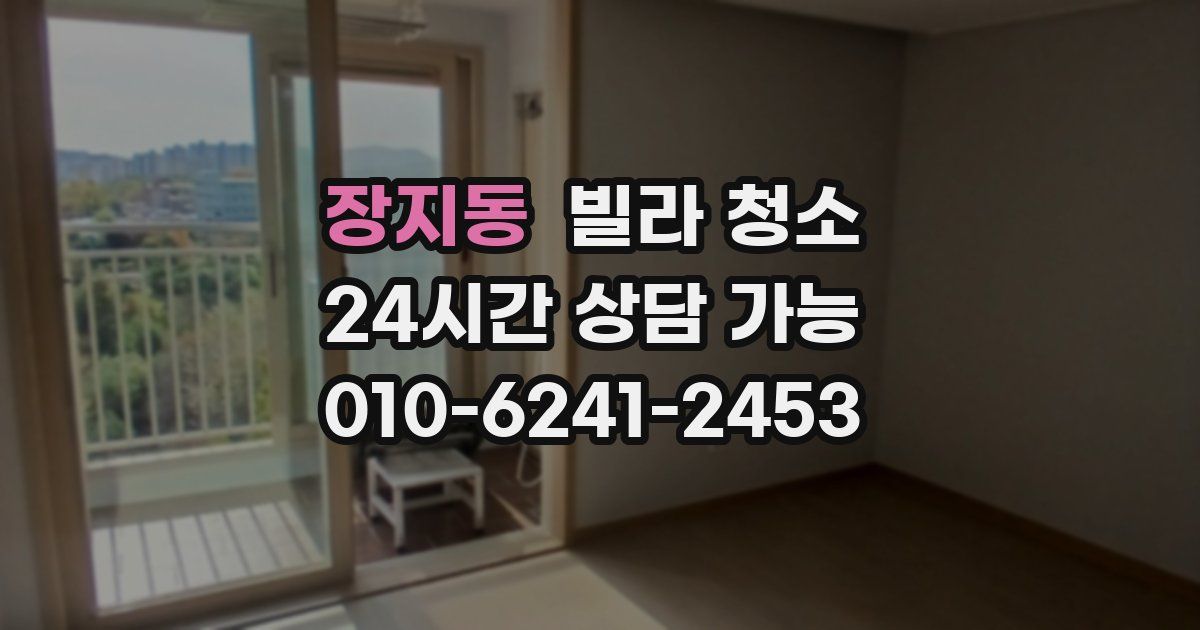 장지동 빌라 청소