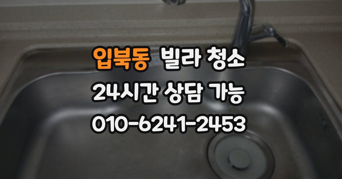 입북동 빌라 청소