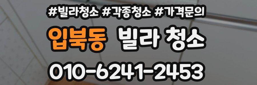 입북동 빌라 청소