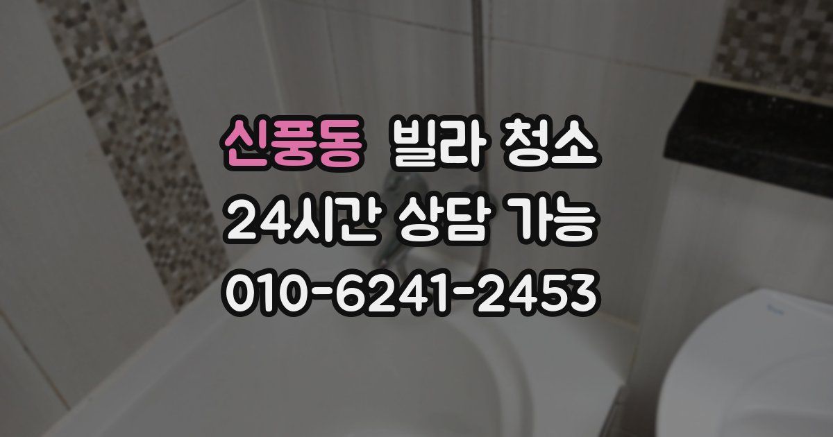 신풍동 빌라 청소