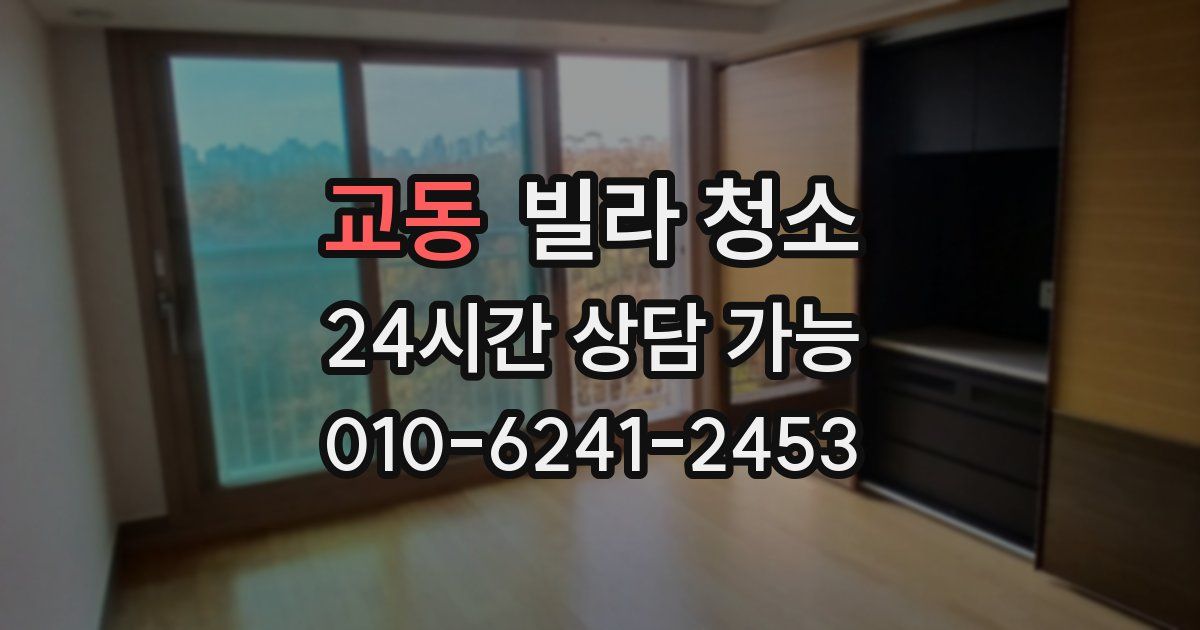 교동 빌라 청소