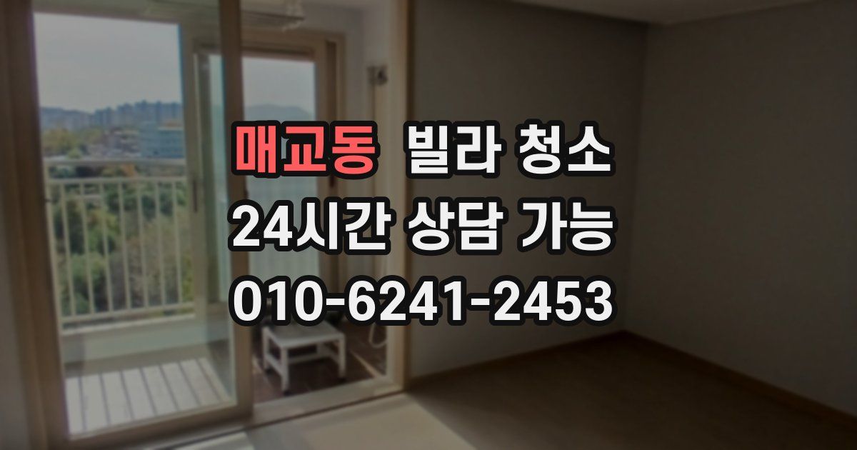 매교동 빌라 청소