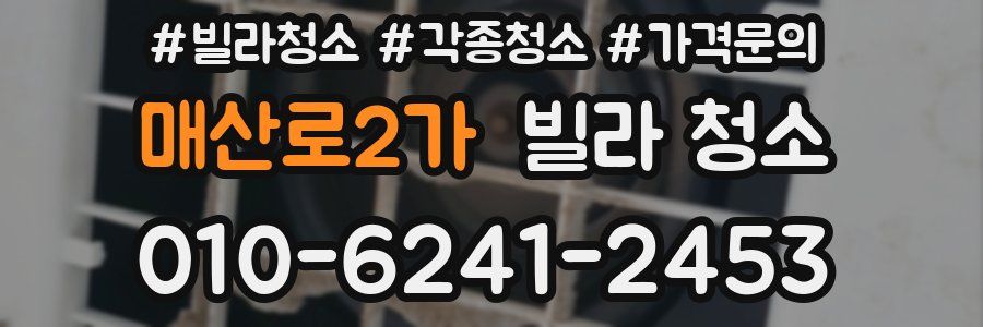 매산로2가 빌라 청소