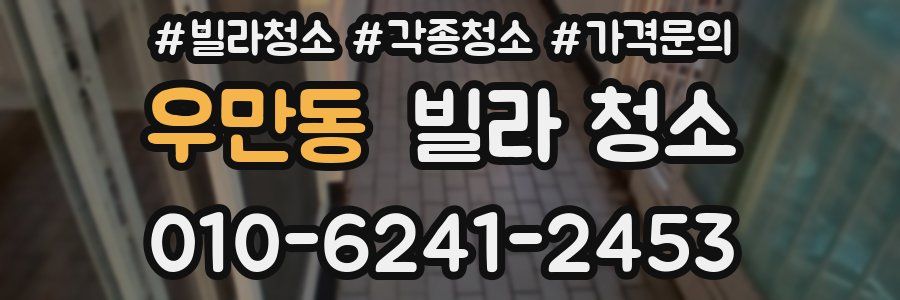 우만동 빌라 청소