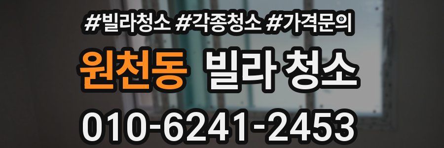 원천동 빌라 청소