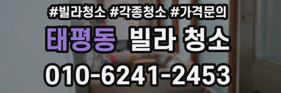 태평동 빌라 청소