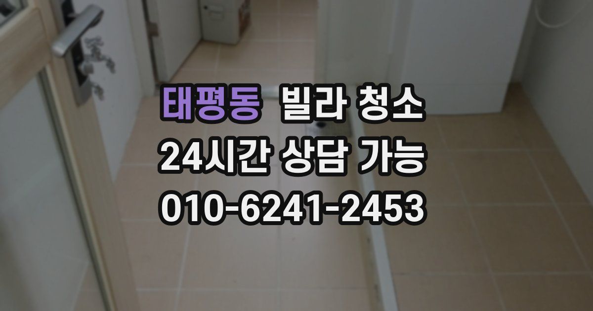 태평동 빌라 청소