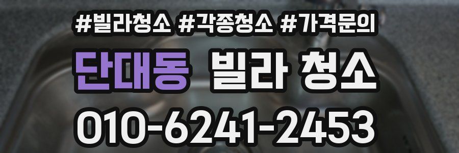 단대동 빌라 청소