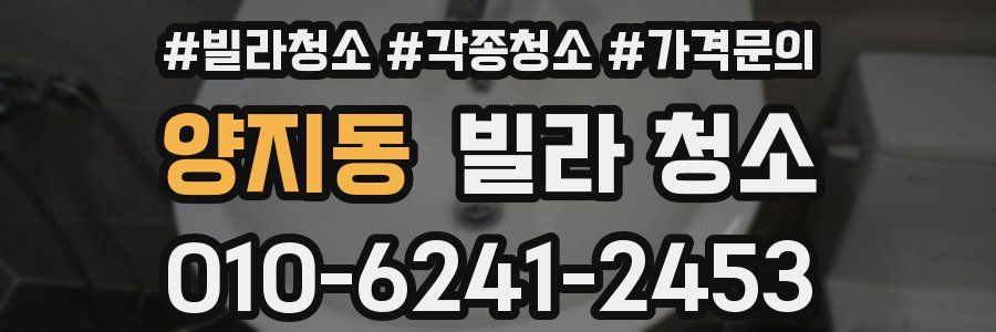 양지동 빌라 청소