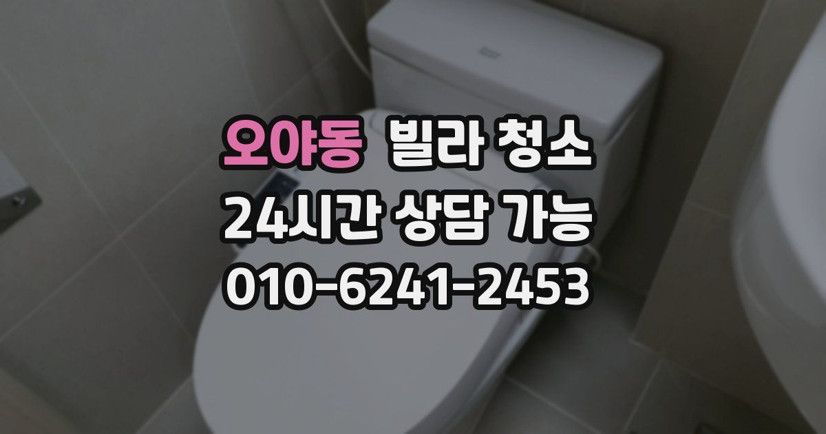 오야동 빌라 청소