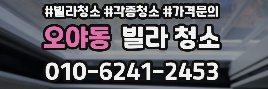 오야동 빌라 청소