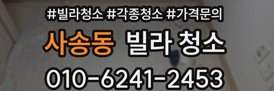 사송동 빌라 청소