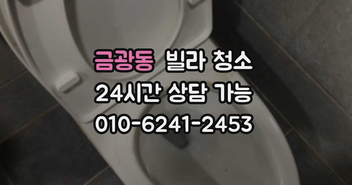 금광동 빌라 청소