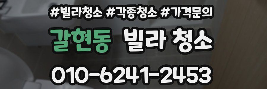 갈현동 빌라 청소