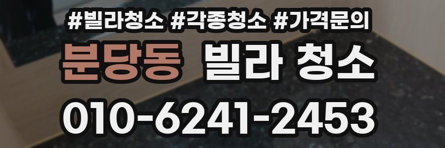 분당동 빌라 청소