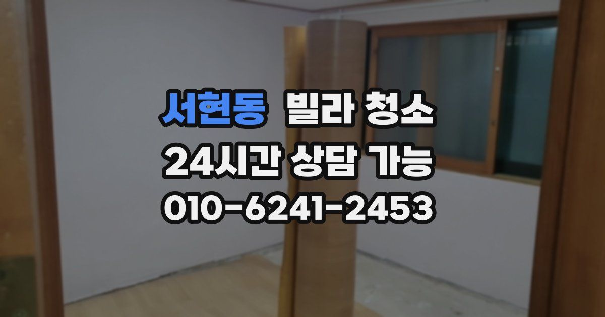 서현동 빌라 청소