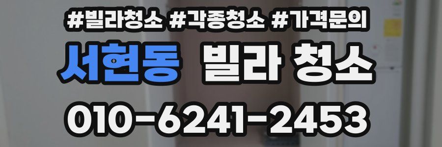 서현동 빌라 청소