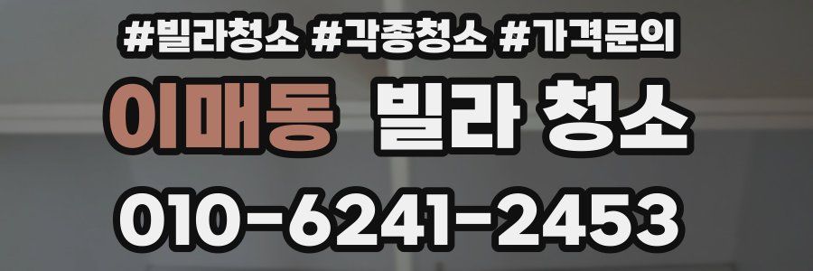 이매동 빌라 청소