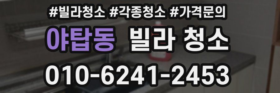 야탑동 빌라 청소