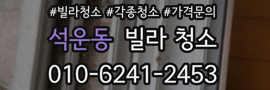 석운동 빌라 청소