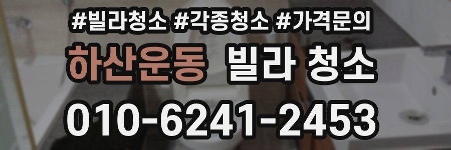 하산운동 빌라 청소