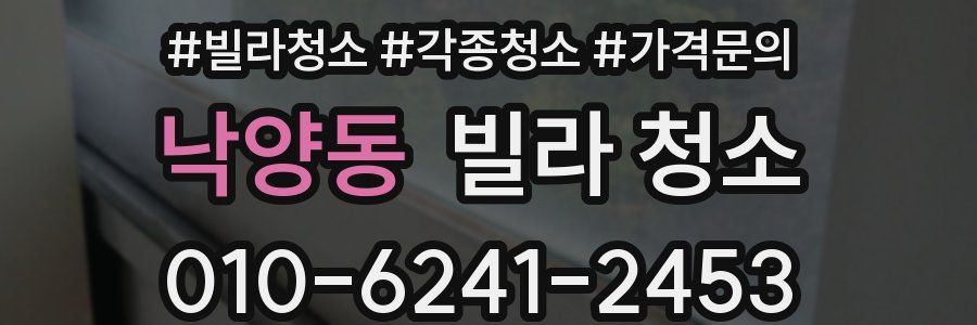 낙양동 빌라 청소