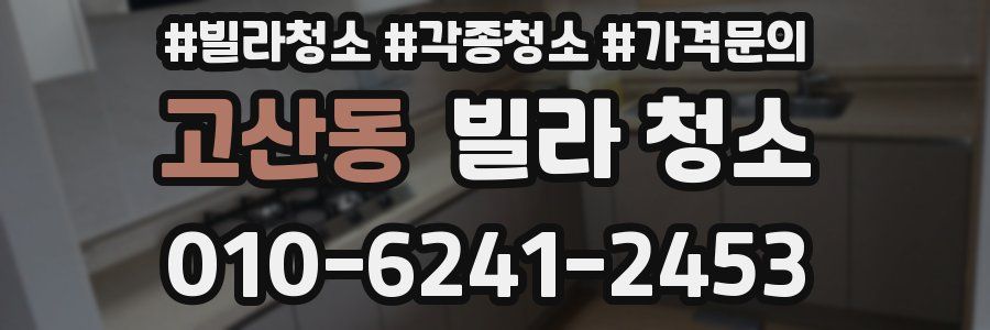 고산동 빌라 청소