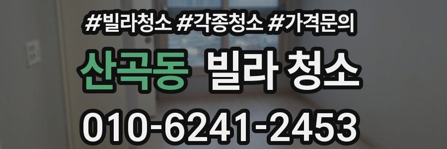 산곡동 빌라 청소