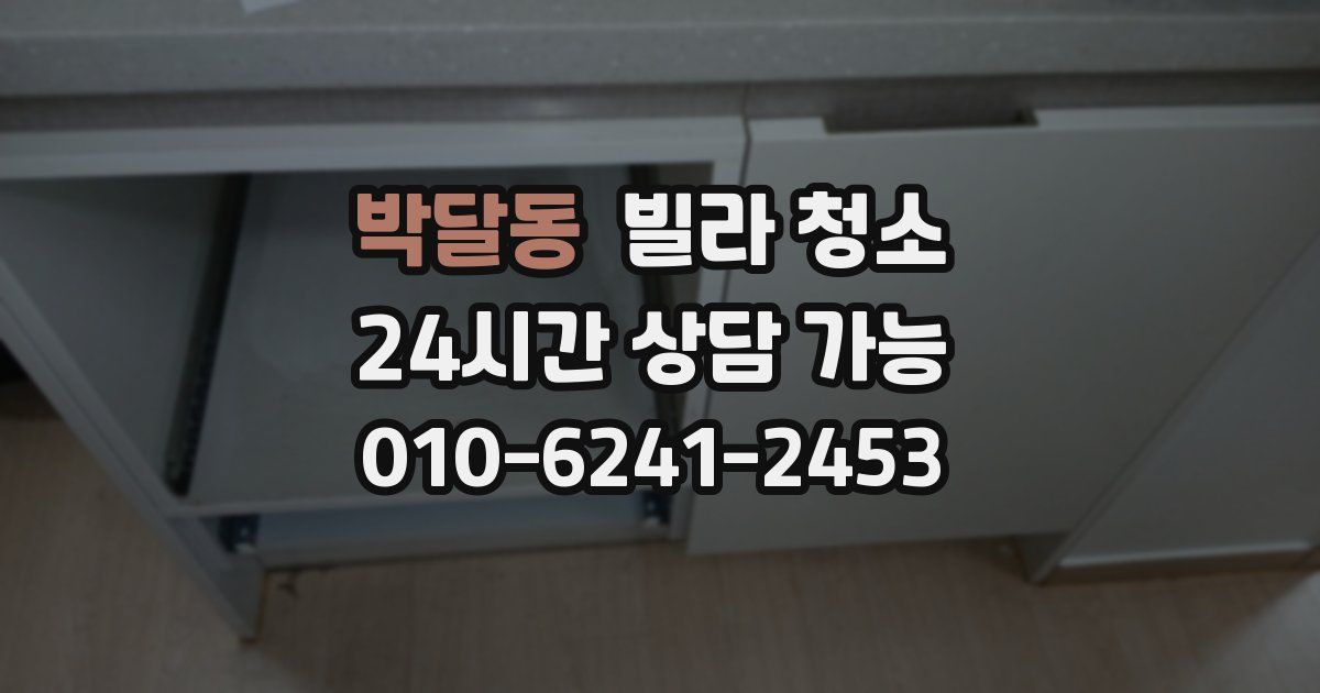 박달동 빌라 청소