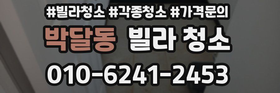 박달동 빌라 청소