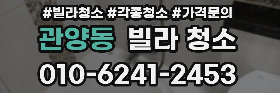 관양동 빌라 청소